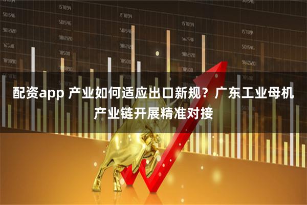 配资app 产业如何适应出口新规？广东工业母机产业链开展精准对接